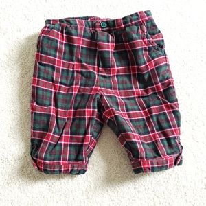 Janie & Jack Layette Plaid Pants sz6-12m